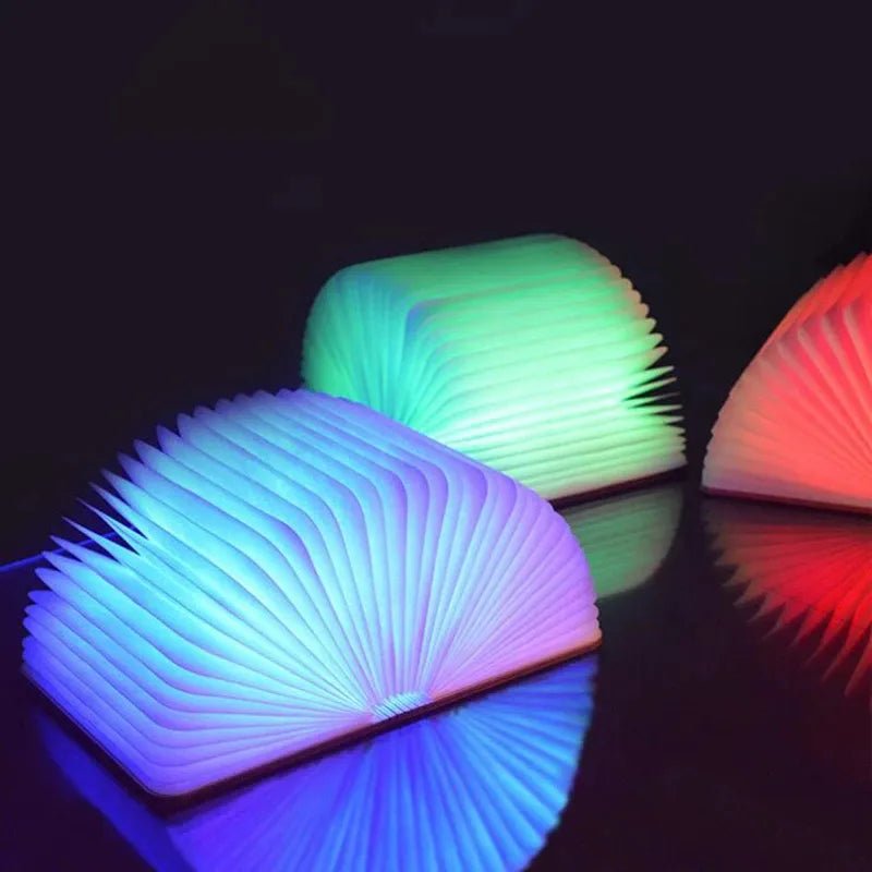 Luminária Livro Led 5 Cores Portátil - WiseExpress - Faça suas compras na loja mais verde e positiva do mundo!