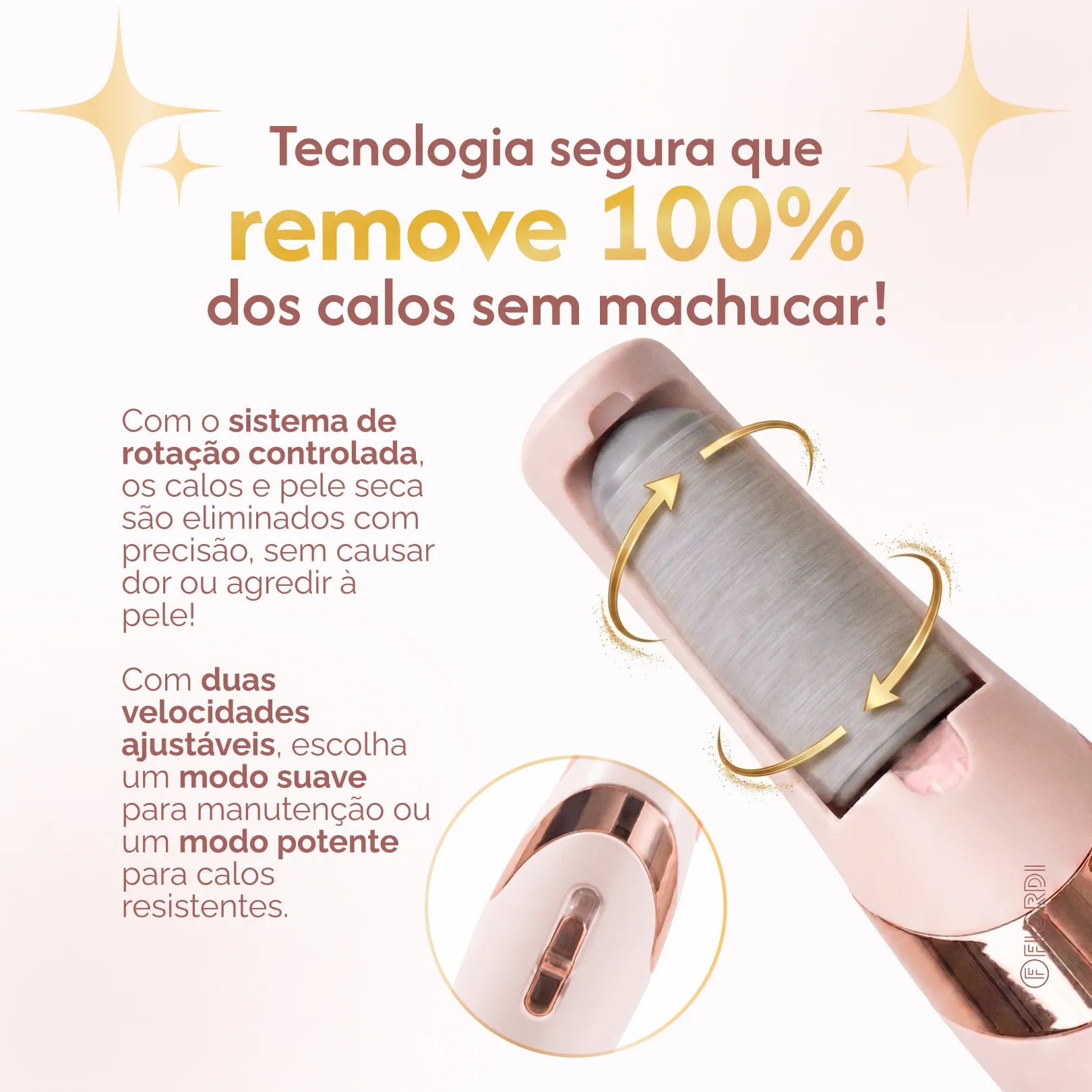 Pé de Seda™ - Lixador Elétrico Profissional