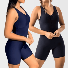 Kit 2 Macaquinhos Curto Fitness Com Bojo Removível Para Academia