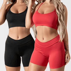 (Compre 1 Leve 2) Kit 2 Conjuntos Short Legging Top Alcinha