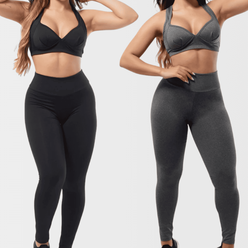 (Compre 1 Leve 2) KIT 2 Conjuntos Calça Legging E Top Bojo