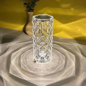 Luminária de Mesa Cristal LED USB Sensível ao Toque - 16 cores