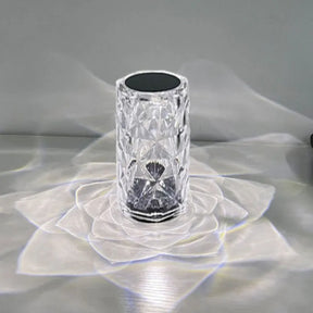 Luminária de Mesa Cristal LED USB Sensível ao Toque - 16 cores