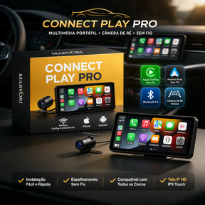 LANÇAMENTO | Kit Multimídia Universal Connect Play Pro + Brinde – Seu Carro Mais Moderno