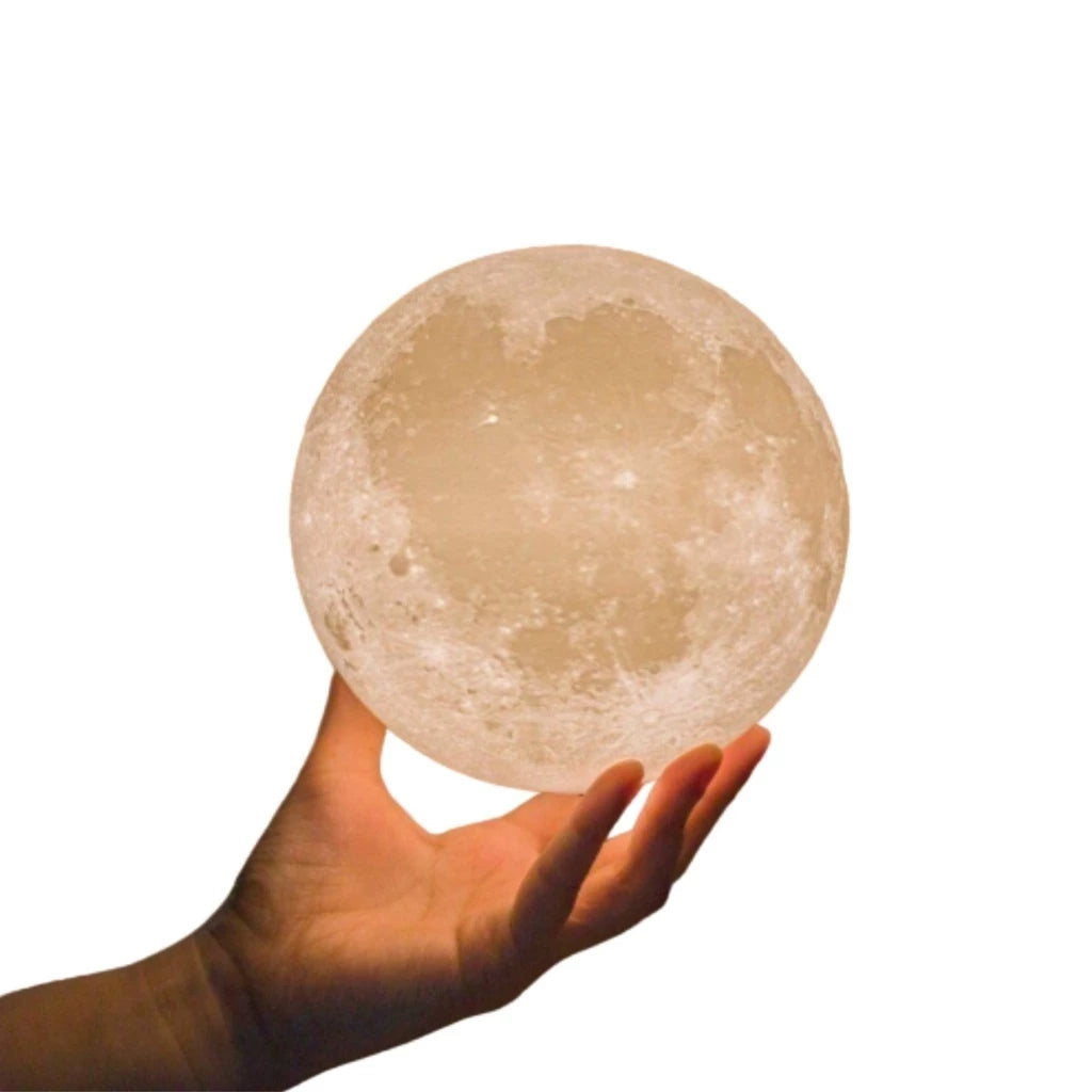 Luminária Lua Cheia Abajur Luz LED Sem Fio