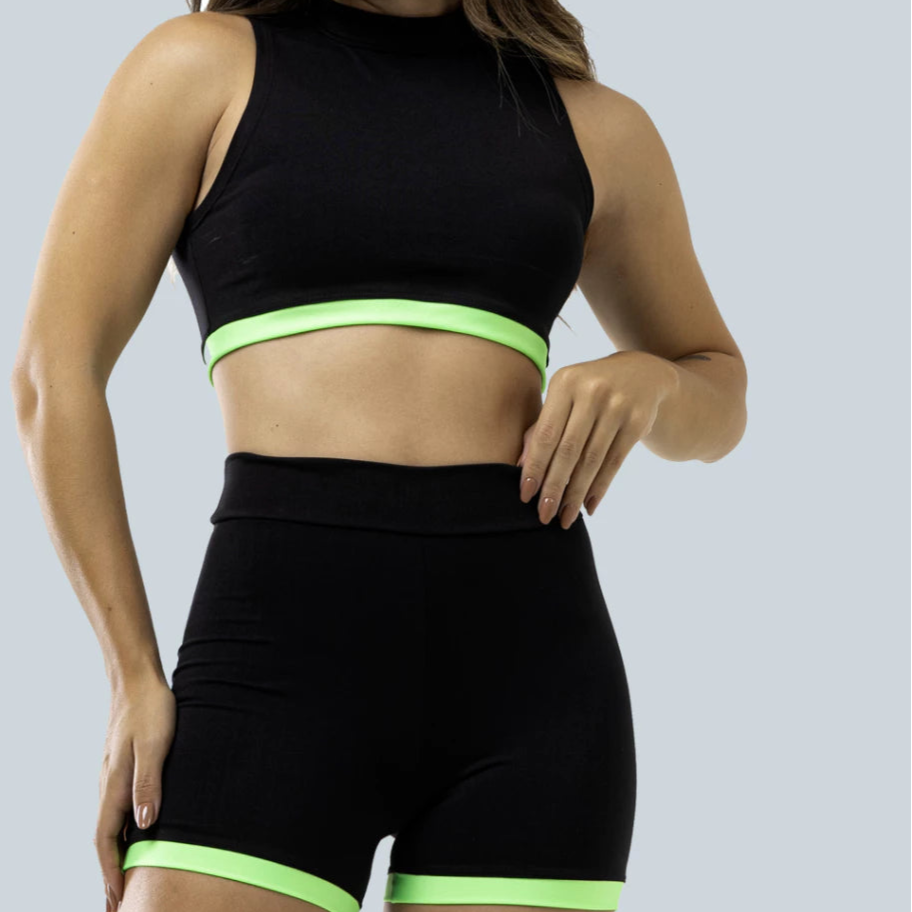 (Compre 1 Leve 2) Kit 2 Conjunto Fitness Feminino Gola Alta