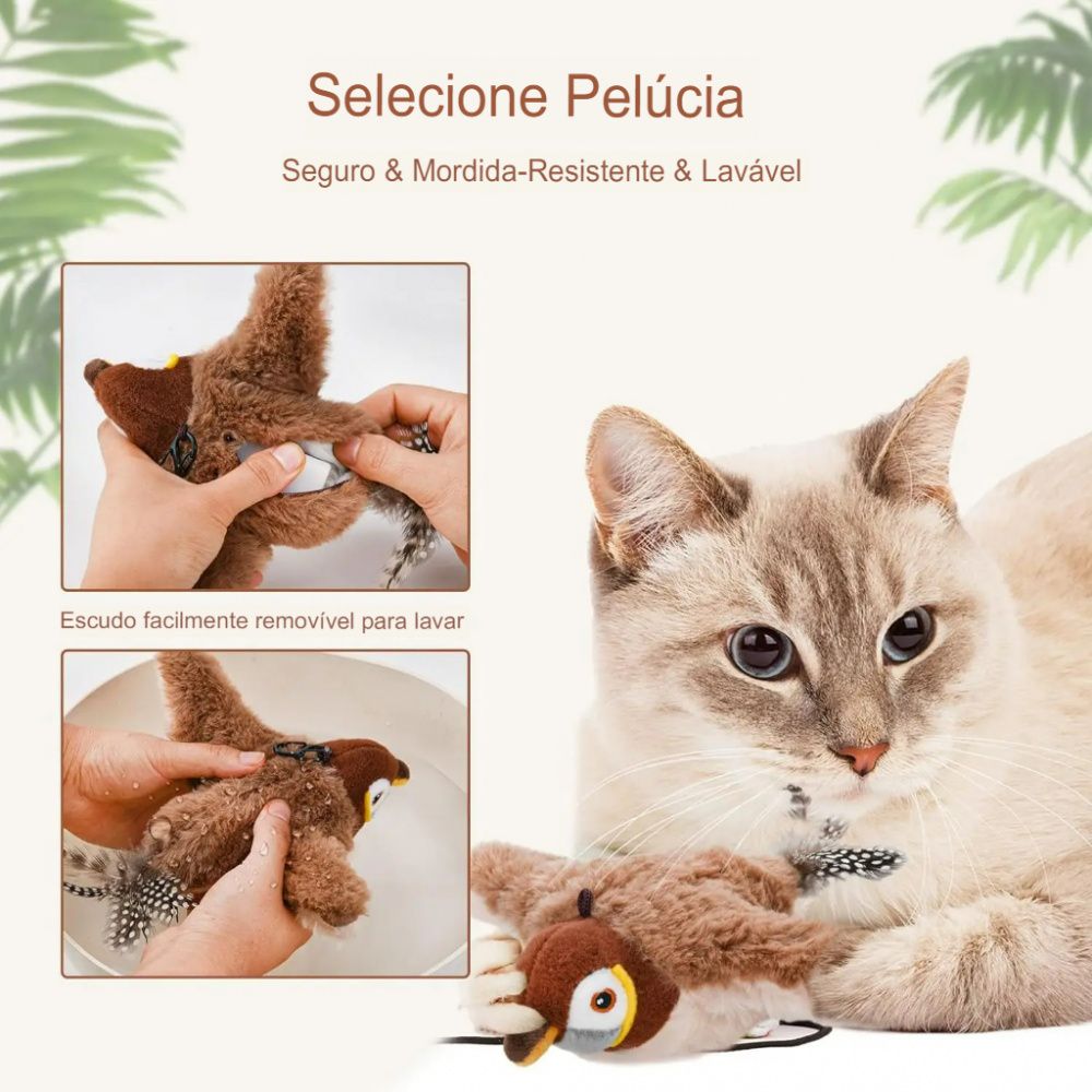Super Passáro Brinquedo Interativo para Gatos