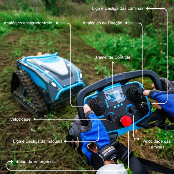 LANÇAMENTO | Cortador de Grama Robótico PowerTrak Alta Potência + Kit Brindes | Rápido e Eficaz