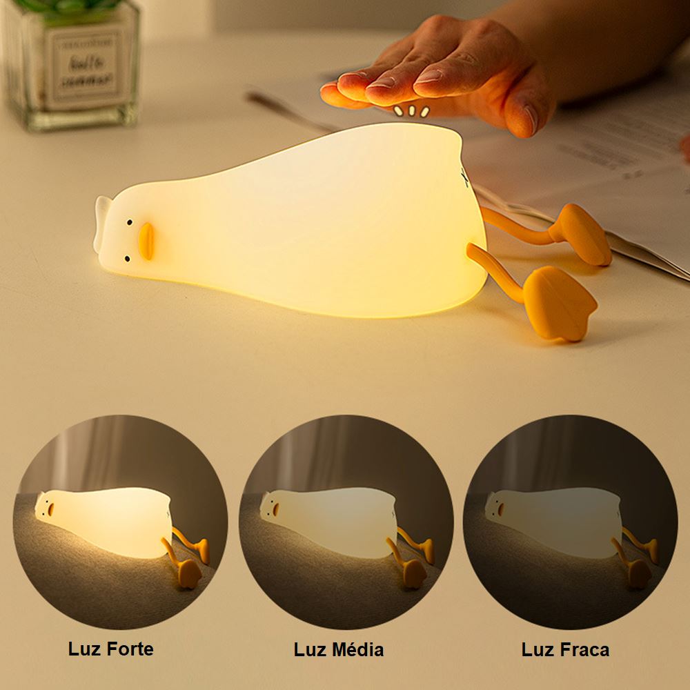 Luminária Infantil de Silicone - Pato Relax
