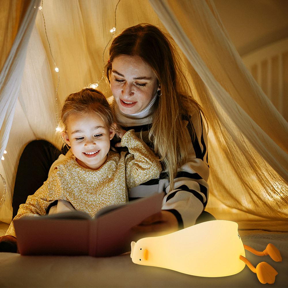 Luminária Infantil de Silicone - Pato Relax