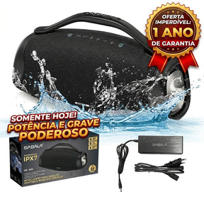 LANÇAMENTO | Caixa de Som Bluetooth 200W 39000mah EQ IPX6 Sabala DRa-909 Exclusiva | POTÊNCIA E GRAVE